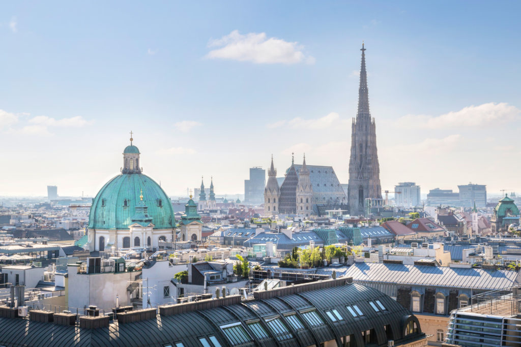 The skyline of Vienna, Austria where the events of this employer discrimination case took place